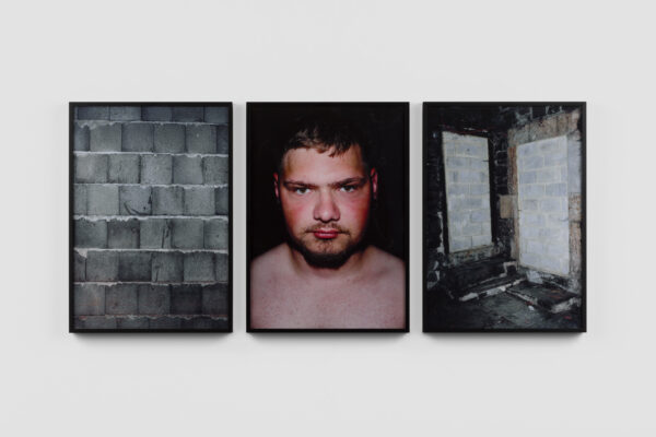 NON, pas welcome, 2021, Triptych, photographic prints on Baryta paper, black aluminum frame, each panel: 35 x 50 cm